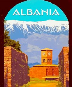 Albania Poster paint by number