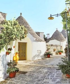 Alberobello Houses paint by number