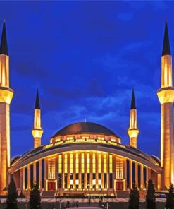 Ankara Ahmet Hamdi Akseki Mosque Turkey paint by number