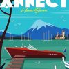 Annecy Lake Poster paint by number