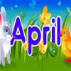 April Rabbit And Bird paint by number