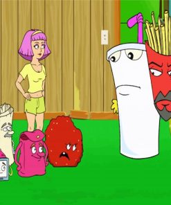 Aqua Teen Characters paint by number