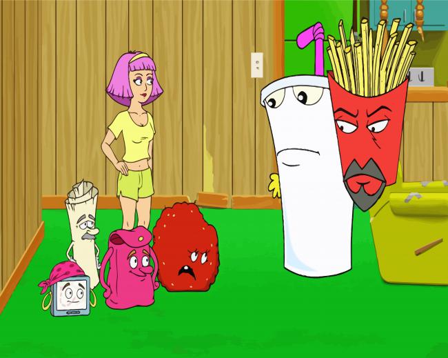 Aqua Teen Characters paint by number