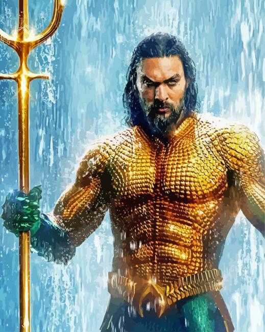 Aquaman Movie paint by number