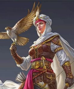 Arabian Huntress paint by numbers