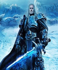 Arthas Menethil Warcraft Character paint by number