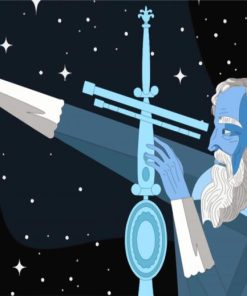 Astronomy Galileo Galilei Art paint by numbers