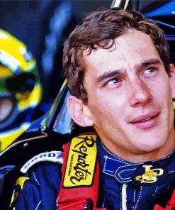 Ayrton Senna paint by number