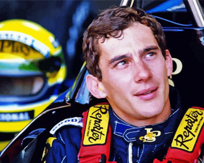 Ayrton Senna paint by number