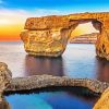 Azure Window Gozo Seascape paint by numbers