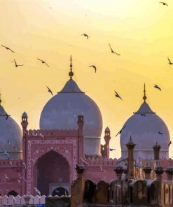 Badshahi Mosque Lahore Pakistane paint by numbers