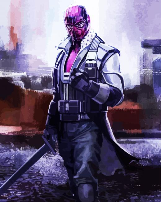 Baron Zemo Captain America Civil War paint by number