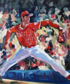 Baseball Pitcher Art paint by number