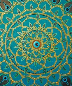 Blue Mandala paint by numbers