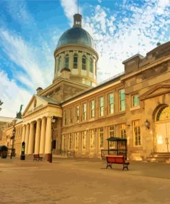 Bonsecours Market Montreal paint by numbers