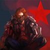 Bucky Captain America Art paint by numbers