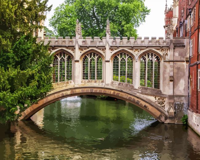 Cambridgeshire Bridge Of Sighs paint by numbers