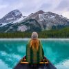 Canoeing In Maligne Lake paint by numbers