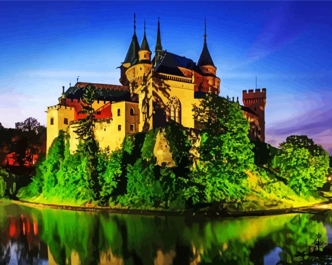 Castle Of Spirits Slovakia paint by number