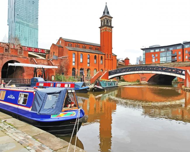 Castlefield Urban Heritage Park Castlefield Manchester paint by numbers