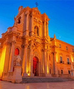 Cathedral Of Syracuse Sicilia paint by number