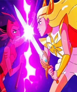 Catra And She Ra paint by number