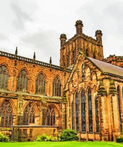 Chester Cathedral England Building paint by numbers