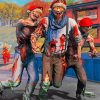 Christmas Zombies paint by number