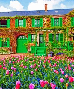 Claude Monet House Giverny paint by number