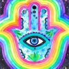 Colorful Hamsa paint by number
