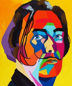 Colorful Salvador Dali paint by number