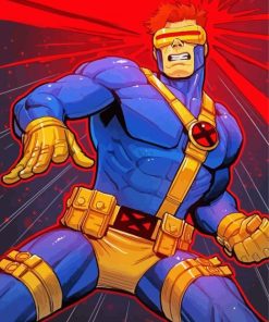 Cyclops X Men Marvel paint by numbers