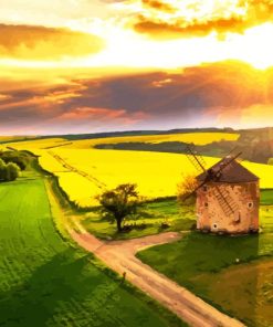 Czechia Moravia Landscape paint by numbers