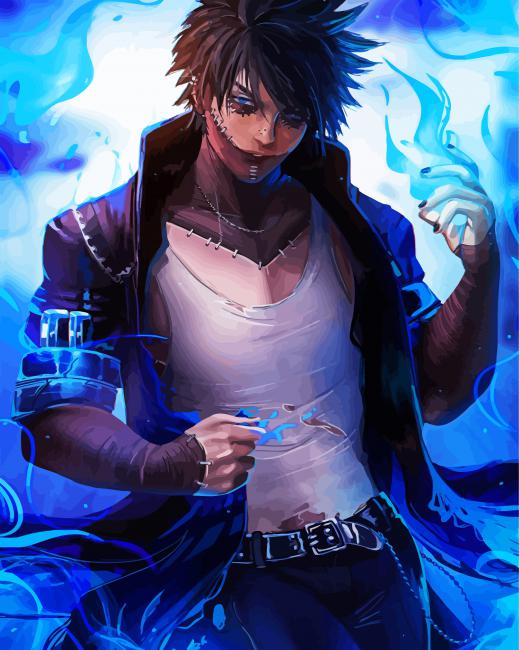 Dabi Animation Art paint by numbers