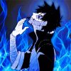 Dabi With blue Flames paint by numbers