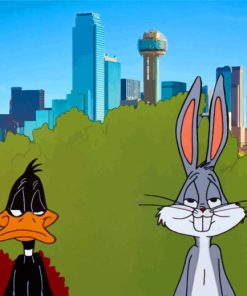 Daffy Duck And Bugs Bunny paint by numbers