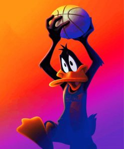 Daffy Duck Basketballer paint by numbers