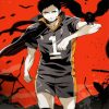 Sawamura Daichi Volley ball Player paint by numbers