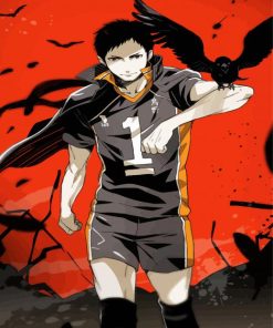 Sawamura Daichi Volley ball Player paint by numbers