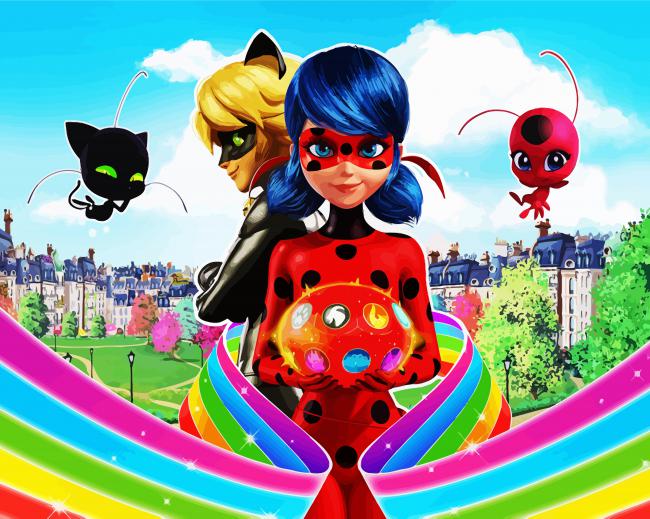 Disney Miraculous Ladybug paint by number