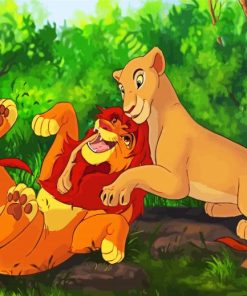 Disney Nala And Simba paint by number