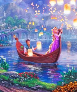 Disney Tangled Gondola paint by number