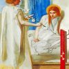 Ecce Ancilla Domini By Rossetti paint by number
