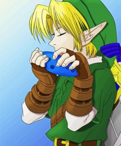 Elf Playing Ocarina paint by numbers