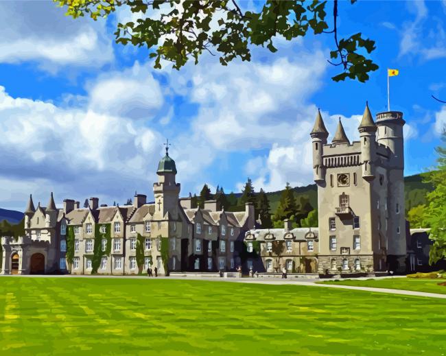 England Balmoral Castle Building paint by number