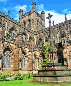 England Chester Cathedral paint by numbers
