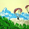 Everest Paragliding paint by numbers