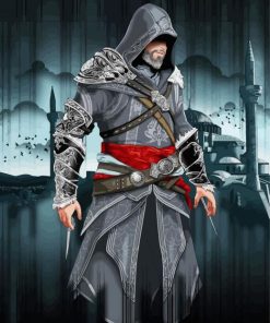 Ezio Assassins Creed Video Game paint by numbers