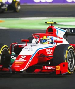Formula 2 Race Car paint by numbers