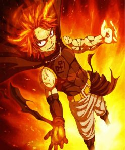 Fairy Tail Natsu Dragneel paint by number